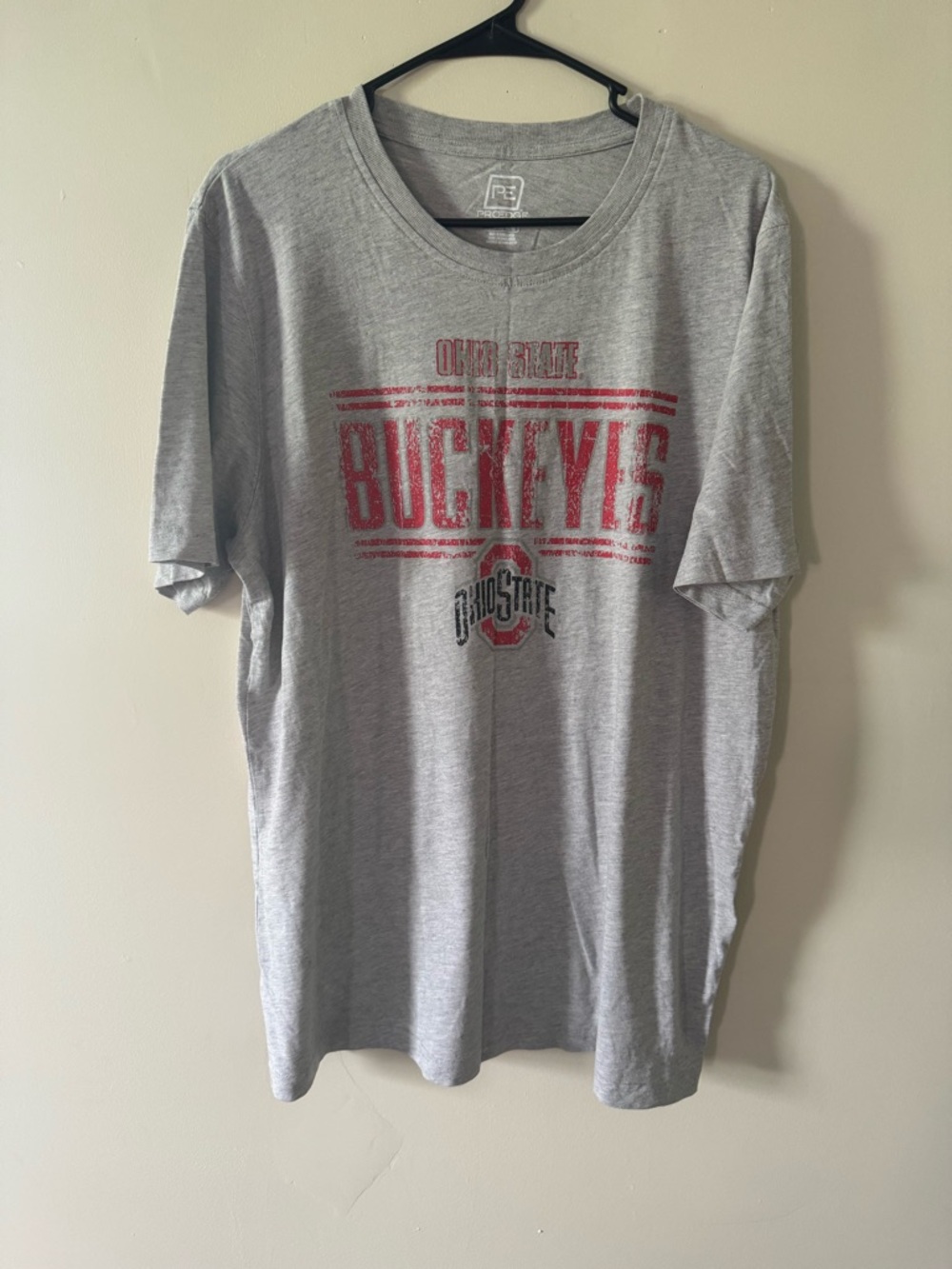 Ohio State Buckeyes ProEdge Graphic Tee XL Gray NCAA